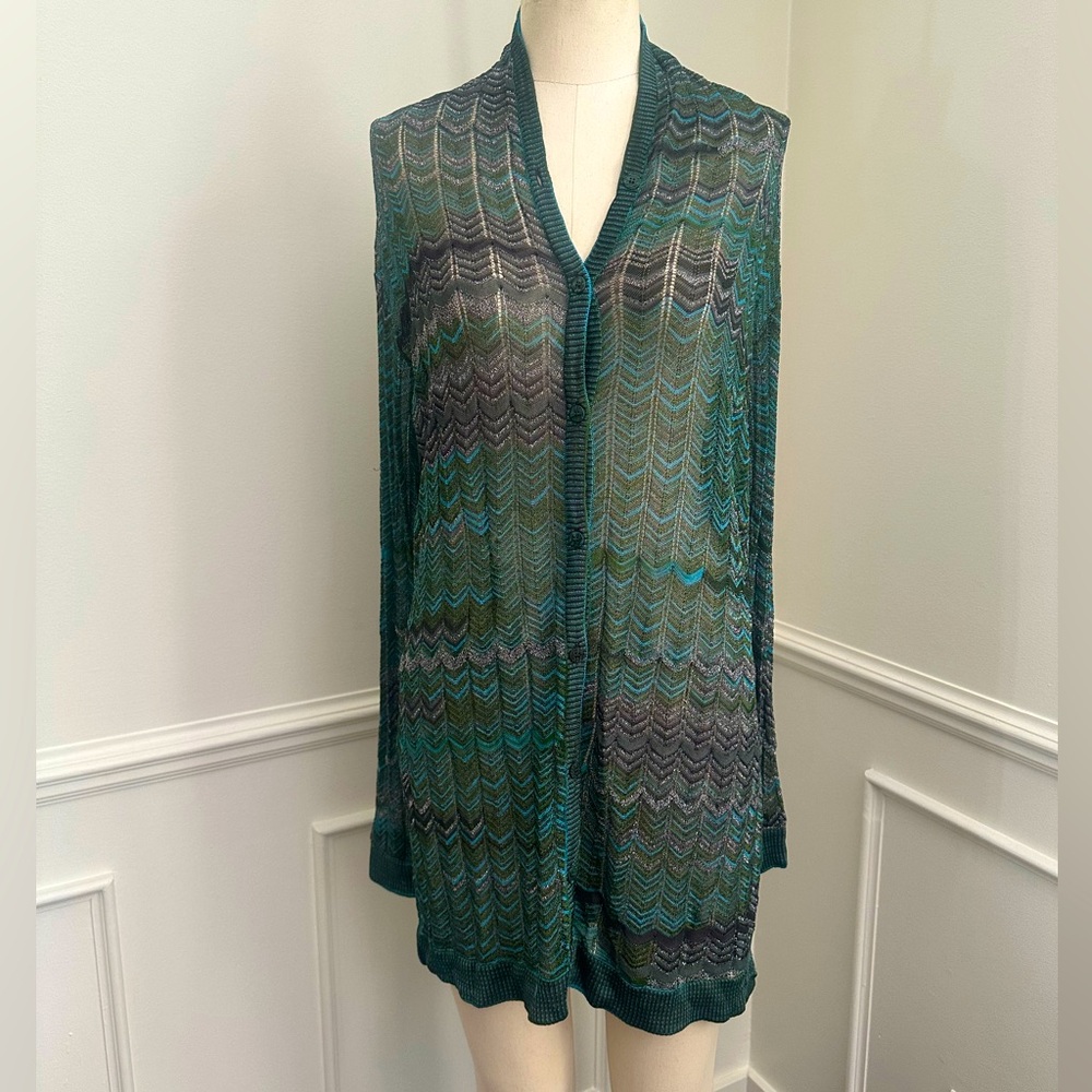 Missoni Vibrant chevron Knit Cardigan/dress